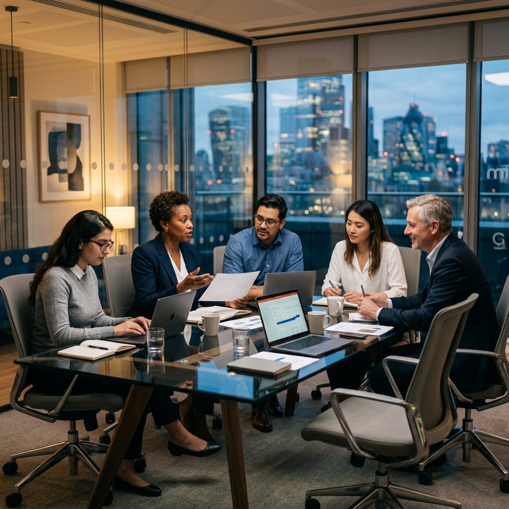 BeSURE consulting team in a strategy session